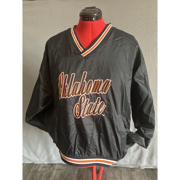 Locker Line Oklahoma State Cowboys V-neck pullover windbreaker jacket Men’s L - Picture 1 of 16